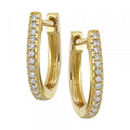 14Kt Yellow Gold Diamond 1/20Ctw Earrings