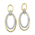 14K Yellow Gold Diamond 1/2Ctw Earrings