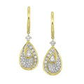 14K Yellow Gold Diamond 1 1/10Ctw Earrings