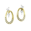 10K Yellow Gold Diamond 1/4Ctw Earrings