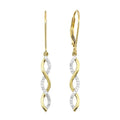 10K Yellow Gold Diamond 1/7Ctw Earrings