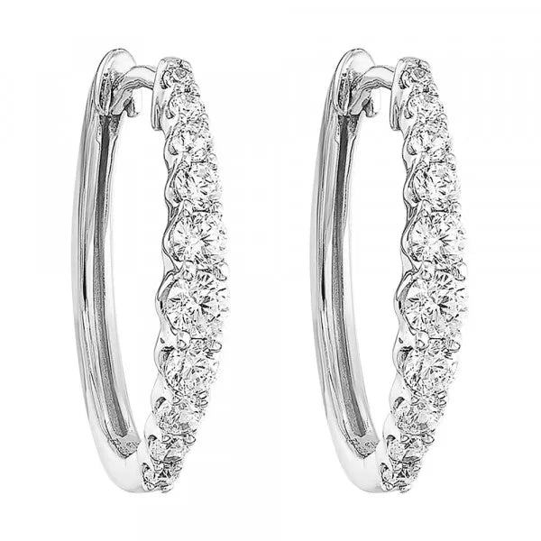 14K Yellow Gold Diamond 1/2Ctw Earrings