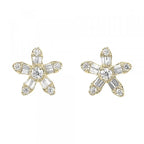 10kt Yellow Gold Diamond 1/3Ctw Earring