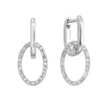 10K White Gold Diamond 1/4Ctw Earrings