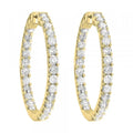 14Kt Yellow Gold Diamond 1Ctw Earring (Round Shape)