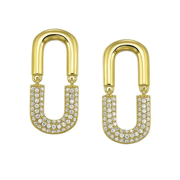 Silver Yellow Earring