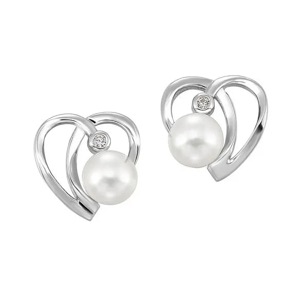 Silver Pearl Earrings