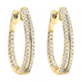 10Kt Yellow Gold Diamond 1/2Ctw Earring