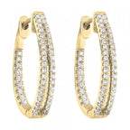 10Kt Yellow Gold Diamond 1/2Ctw Earring