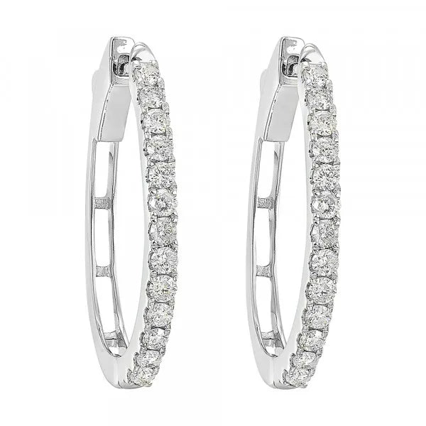 14Kt White Gold Diamond 1/4Ctw Earring