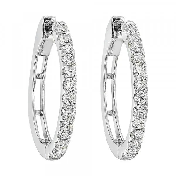14Kt White Gold Diamond 1/4Ctw Earring