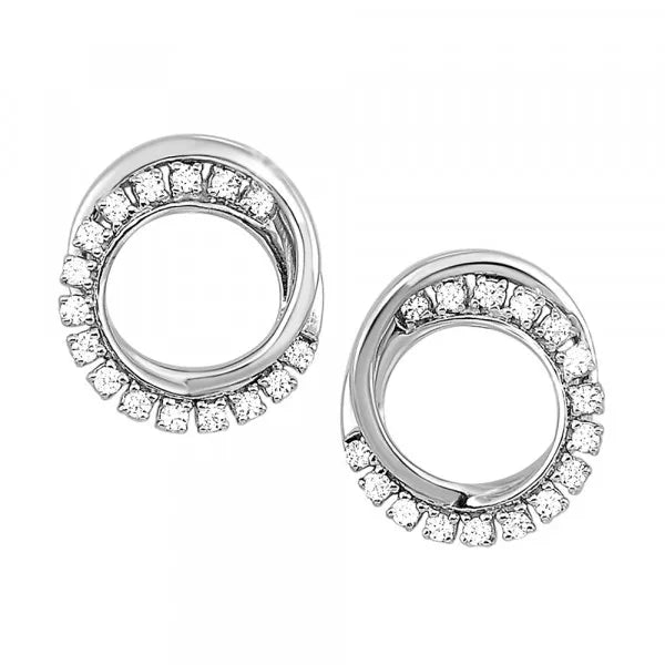 10Kt Yellow Gold Diamond 1/6Ctw Earring