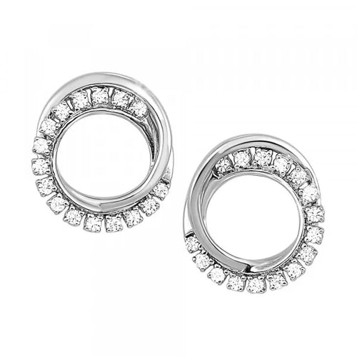 10Kt Yellow Gold Diamond 1/6Ctw Earring