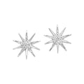Silver Diamond 1/10Ctw Earring
