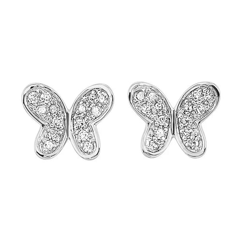 10Kt Yellow Gold Diamond 1/10Ctw Earring