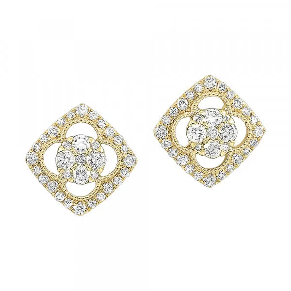 14Kt Yellow Gold Diamond 1/2Ctw Earring