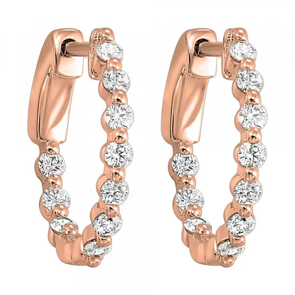 14Kt Yellow Gold Diamond 1/2Ctw Earring