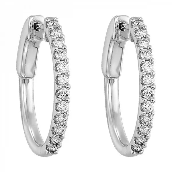 14Kt Yellow Gold Diamond 1/2Ctw Earring