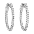 14K White Gold Diamond 1Ctw Earrings