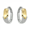 14K White GoldY Diamond 1/3Ctw Earrings