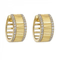 14K Yellow Gold Diamond 1/2Ctw Earrings