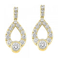 14Kt Yellow Gold Diamond 1/4Ctw Earring
