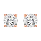 14Kt Yellow Gold Diamond 1/7Ctw Earring
