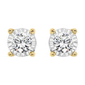 14Kt Yellow Gold Diamond 1/7Ctw Earring