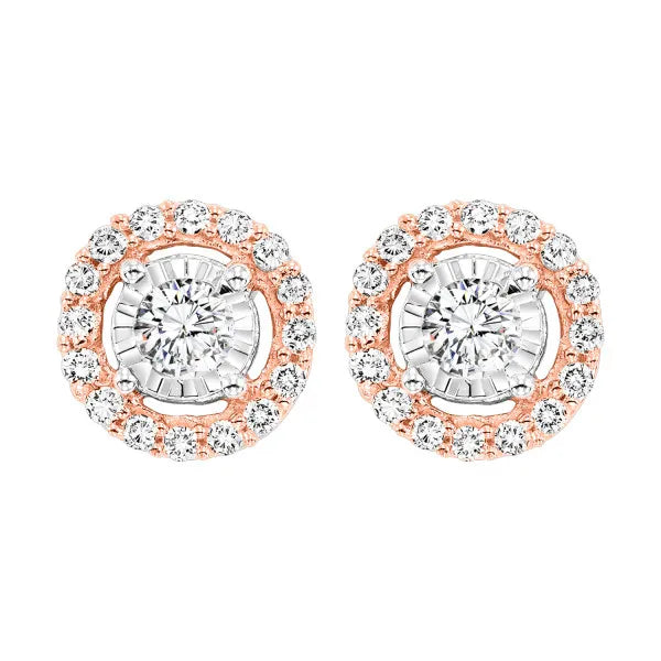14Kt Yellow Gold Diamond 1/10Ctw Earring