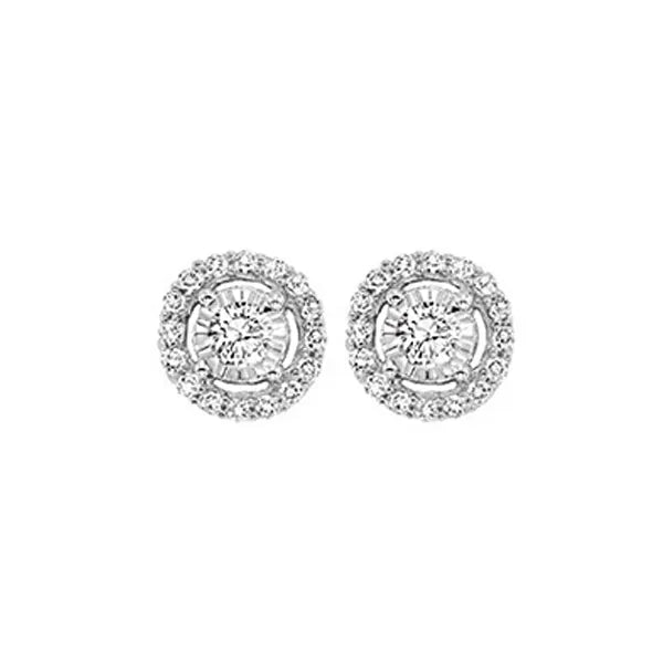 14Kt Yellow Gold Diamond 1/10Ctw Earring