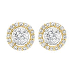 14Kt Yellow Gold Diamond 1/10Ctw Earring