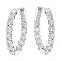 14K White Gold Diamond 5Ctw Earrings
