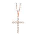14Kt Rose Gold Diamond 1/2Ctw Pendant
