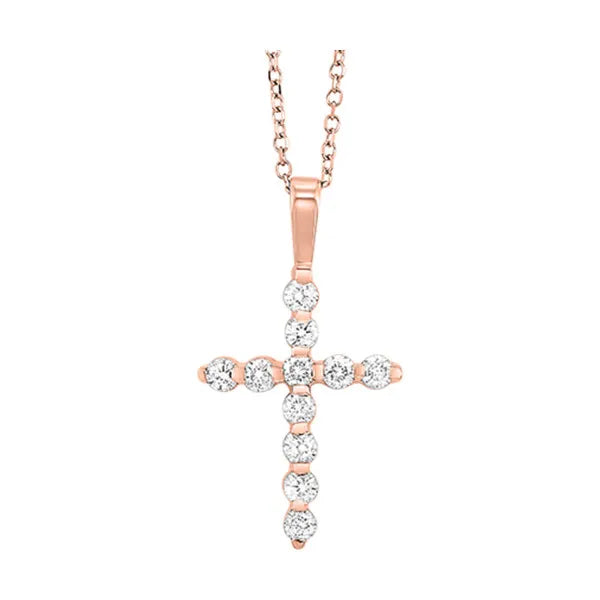 14Kt Rose Gold Diamond 1/2Ctw Pendant