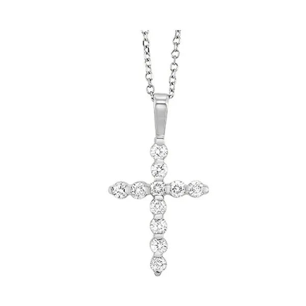 14Kt White Gold Diamond 1/10Ctw Pendant