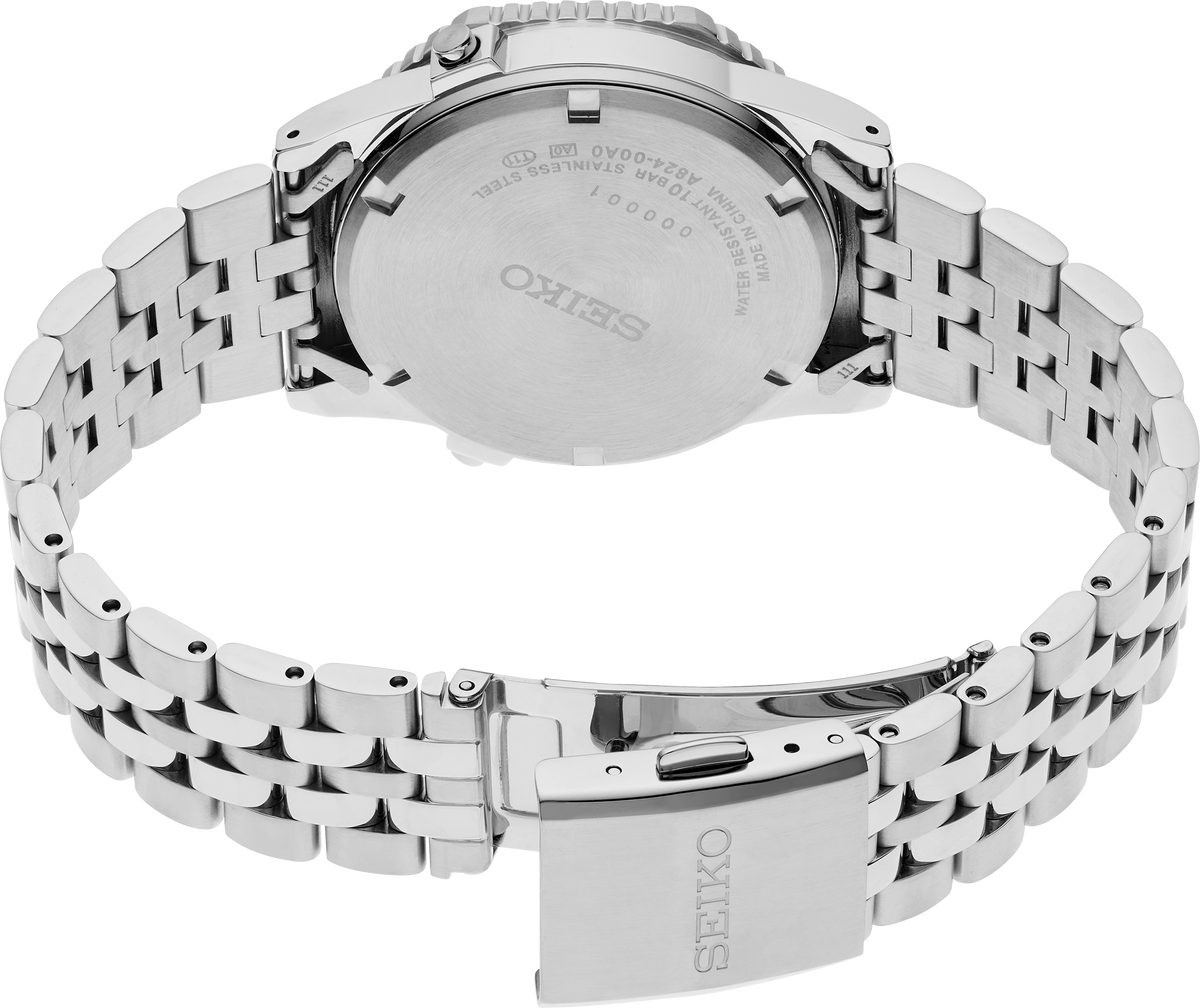 Seiko Essentials Silver Digital Quartz Watch HFL002