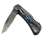 Santa Fe StoneWorks Fordite 3 Inch Damascus Knife