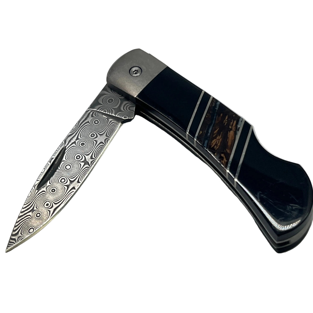 Santa Fe StoneWorks Mammoth Tusk 3" Damascus Knife