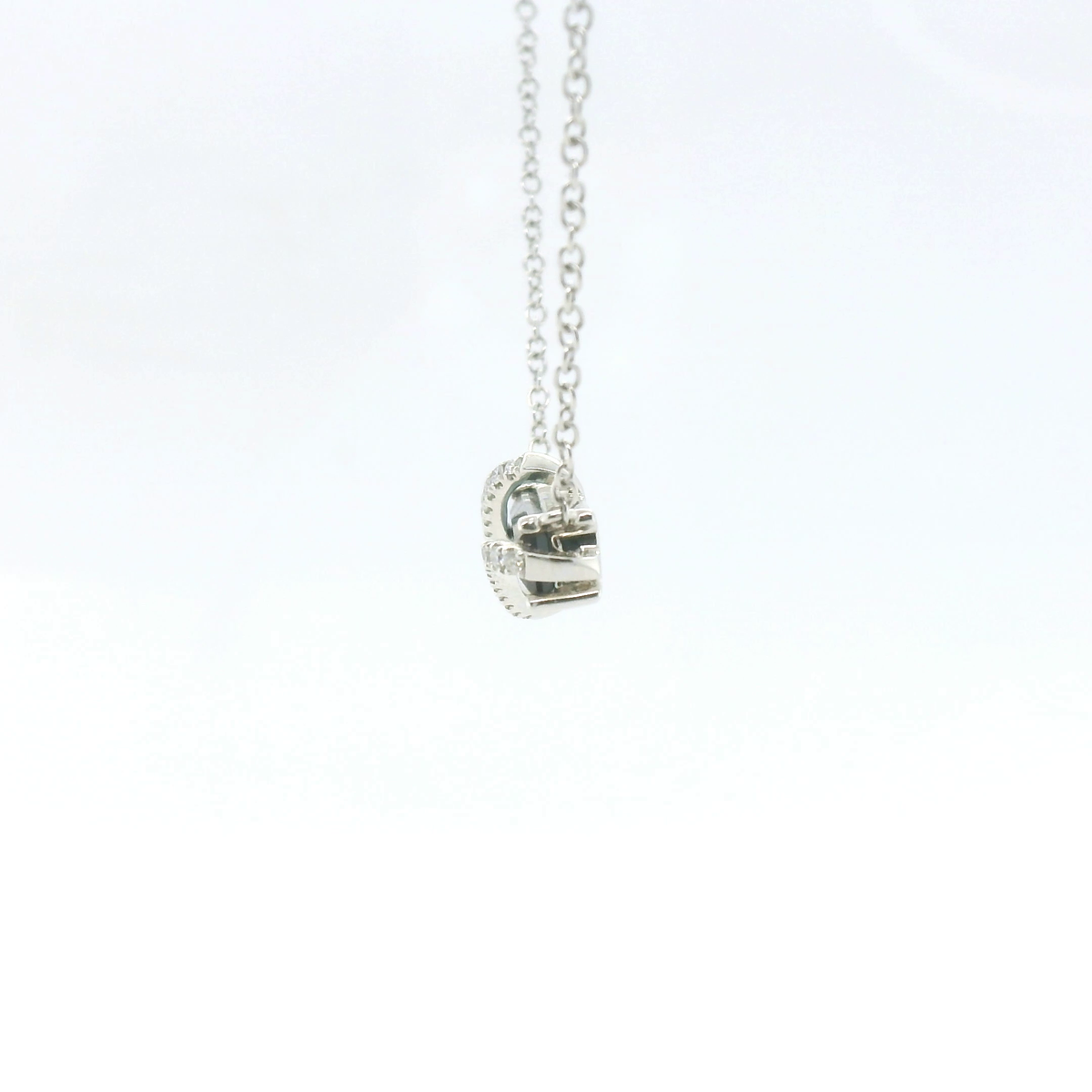 Chatham 1.17ct Lab Alexandrite & Diamond Pendant