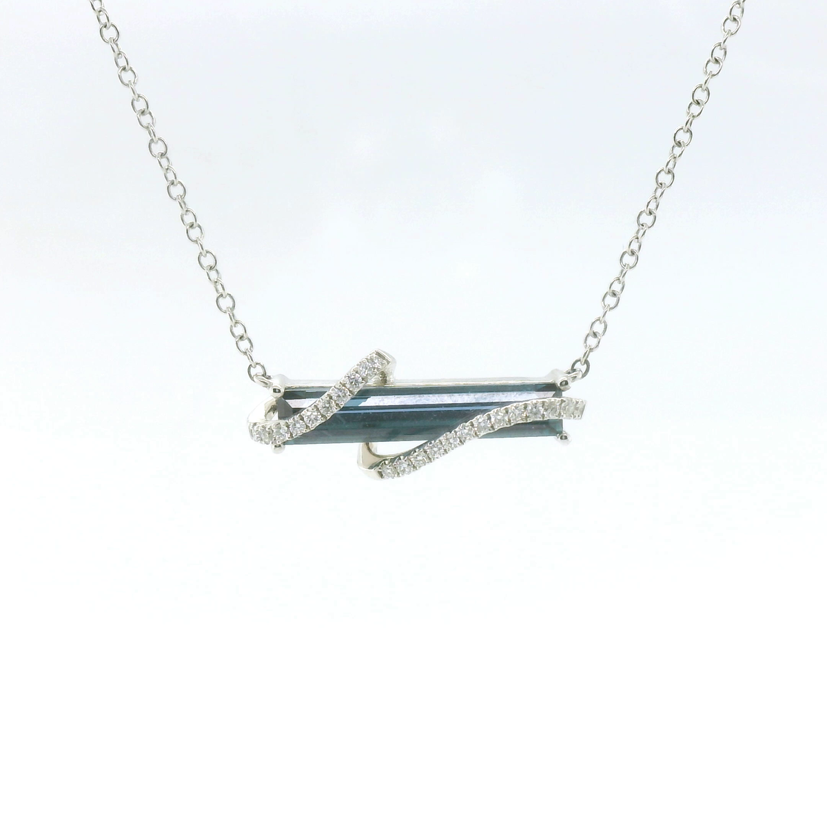 Chatham 1.17ct Lab Alexandrite & Diamond Pendant