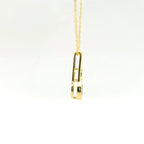 Chatham 0.25ct Lab Emerald & Diamond Pendant