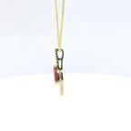 Chatham 0.77ct Lab Ruby & Diamond Pendant