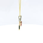Chatham 0.77ct Lab Ruby & Diamond Pendant