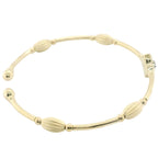 Perfect Love 0.07ct Diamond Gold Beaded Cuff