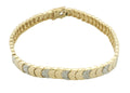 Perfect Love 0.50ct Diamond Gold Half-Moon Link Bracelet
