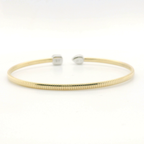 Perfect Love 14K Gold Cacoon Diamond Cuff