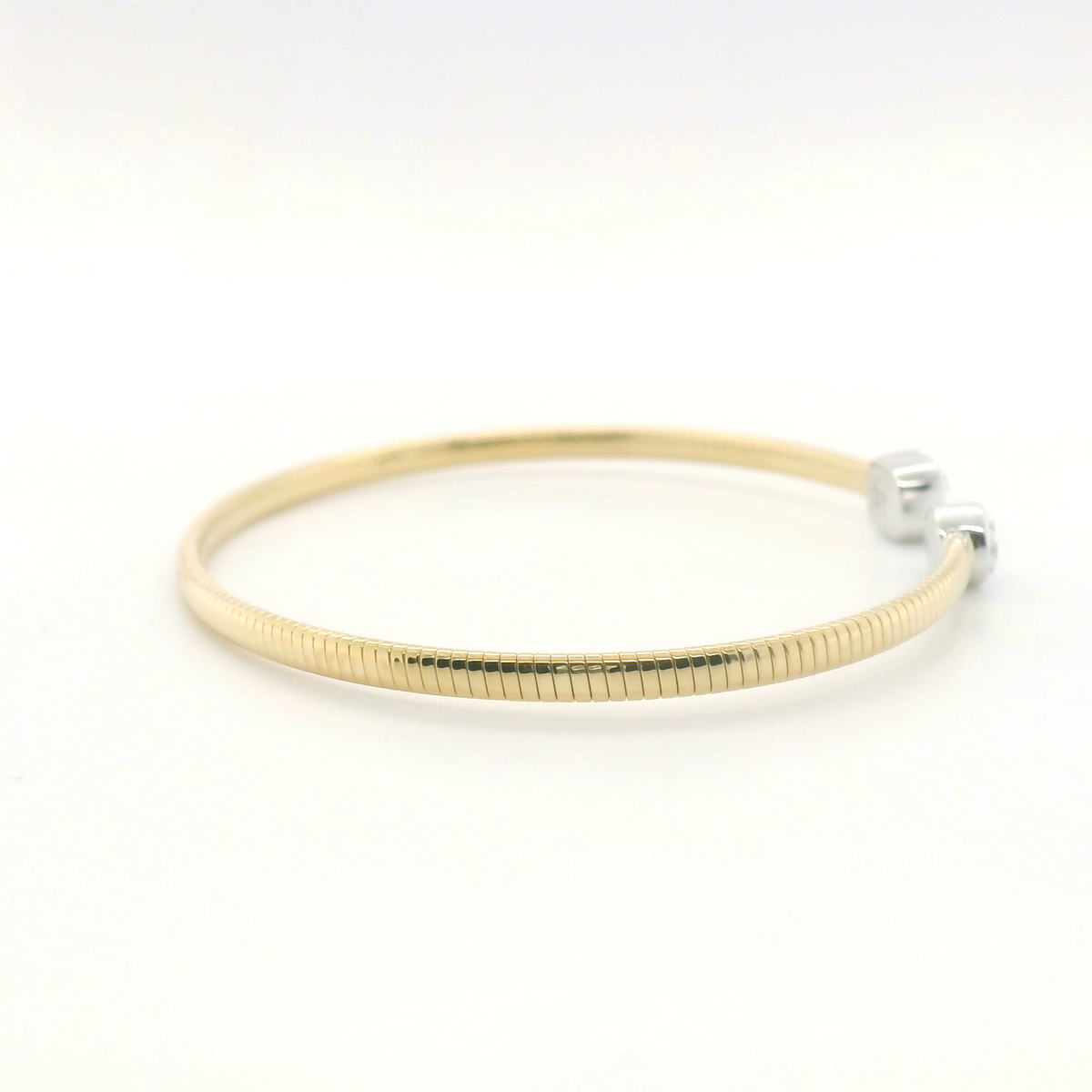 Perfect Love 14K Gold Cacoon Diamond Cuff