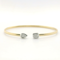 Perfect Love 14K Gold Cacoon Diamond Cuff