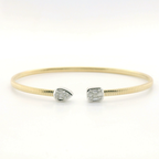 Perfect Love 14K Gold Cacoon Diamond Cuff
