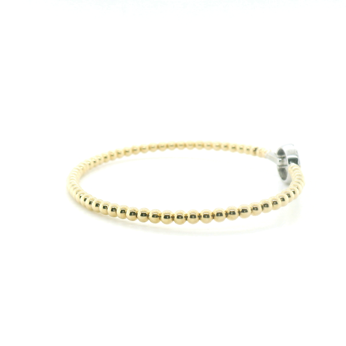 Perfect Love 14K Gold Beaded Diamond Bracelet